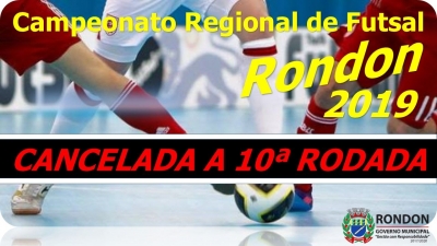 Cancelada a 10ª Rodada do Campeonato Regional de Futsal