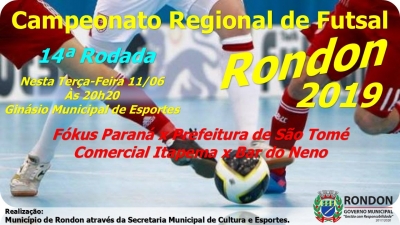 14ª Rodada do Campeonato Regional de Futsal