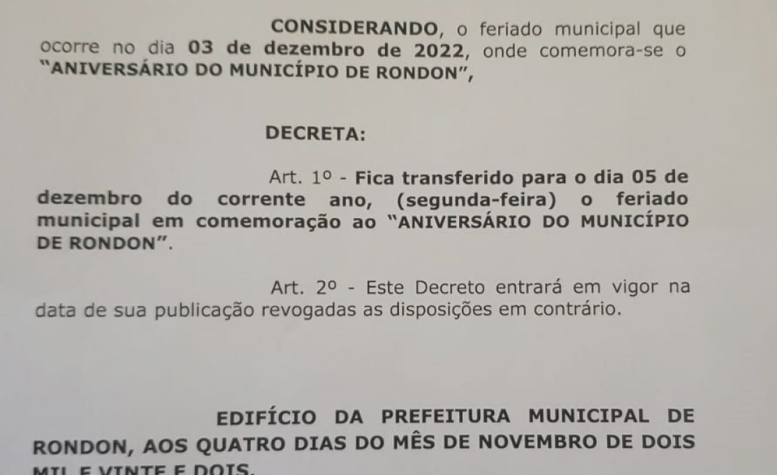 DECRETO MUNICIPAL Nº 5979/2022