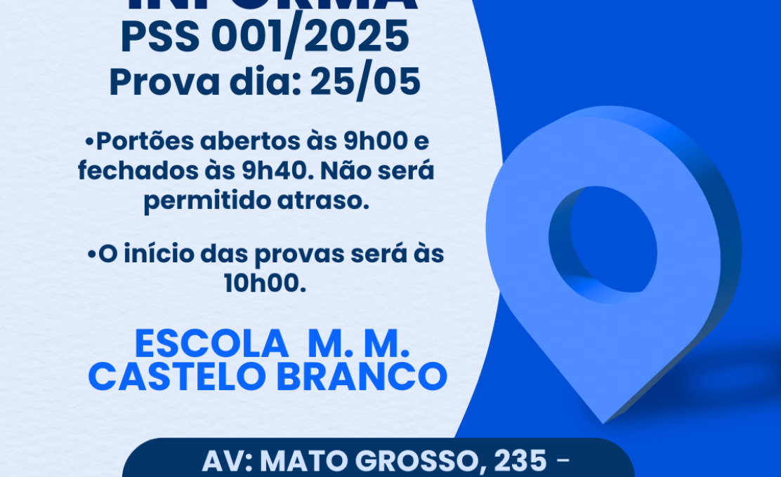 PREFEITURA INFORMA PSS 001/2025