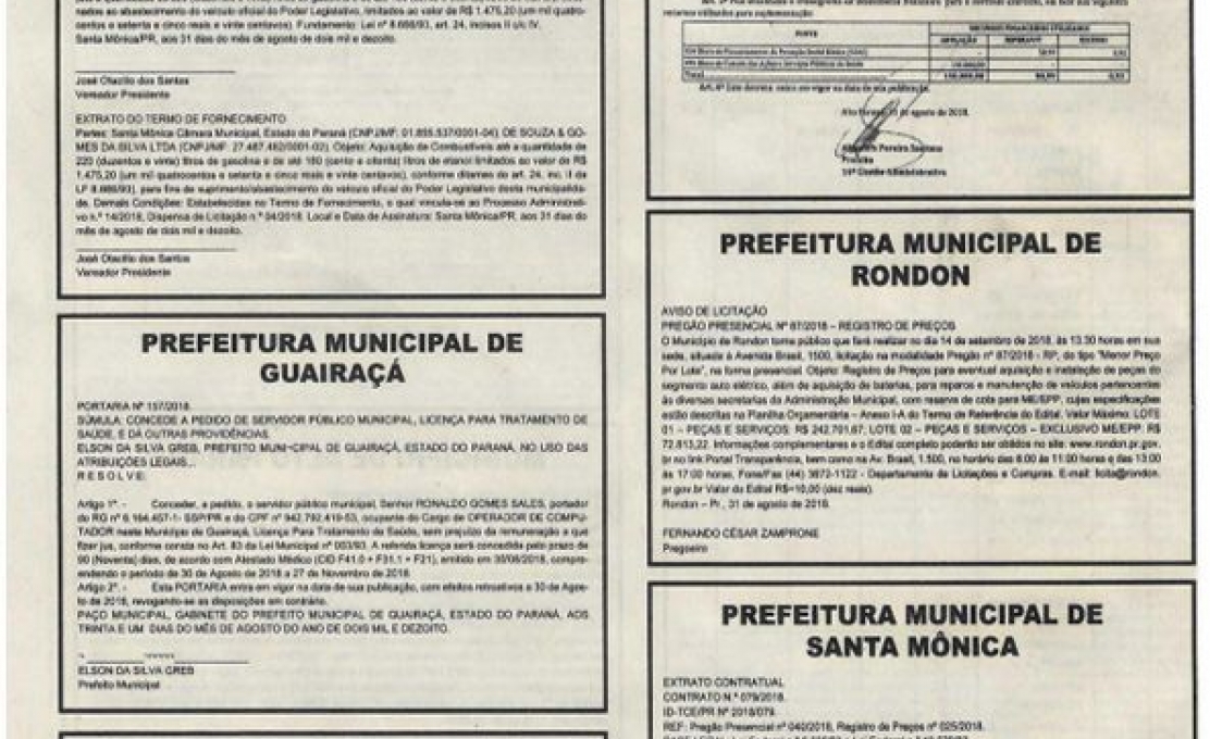 Publicação Decreto  Exonera Sueli Oliveira