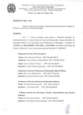 Decreto Nº 5991/2022