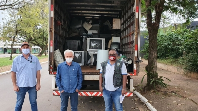 Arrastão do Lixo Eletrônico, em Rondon, estimula descarte correto
