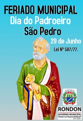 Feriado do Padroeiro de Rondon I São Pedro