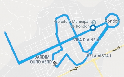 Confira o Mapa do Percurso da 1ª Edição do Passeio Ciclístico do Bem em Rondon!
