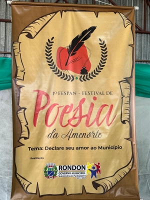 Primeiro Fespan: Festival de poesia da AMENORTE em Rondon declara amor ao município