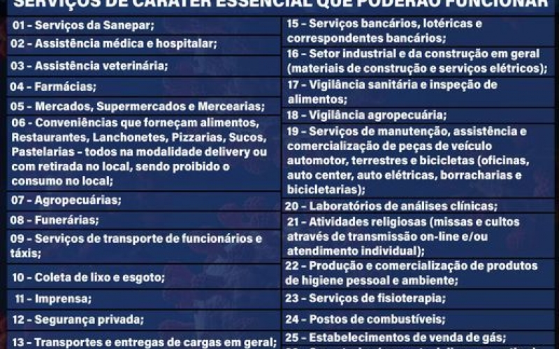 INFORMATIVO DO QUE PODE ABRIR ATÉ AS 20 HORAS.