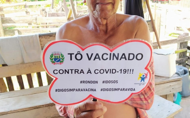 SECRETARIA DE SAÚDE DE RONDON CONTINUA COM A IMUNIZAÇÃO DE NOSSOS IDOSOS