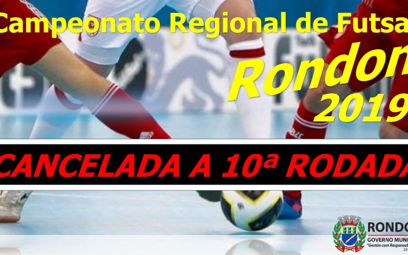 Cancelada a 10ª Rodada do Campeonato Regional de Futsal