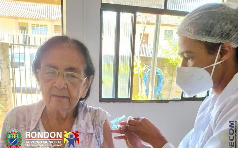 VACINAÇÃO DE IDOSOS EM RONDON TEVE CONTÍNUIDADE NESSE SÁBADO!