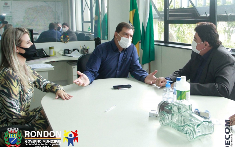 Prefeito viabiliza parceria com o governo do estado para diversos projetos.