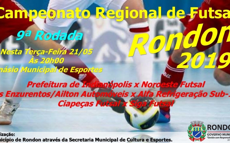 9ª Rodada do Campeonato Regional de Futsal
