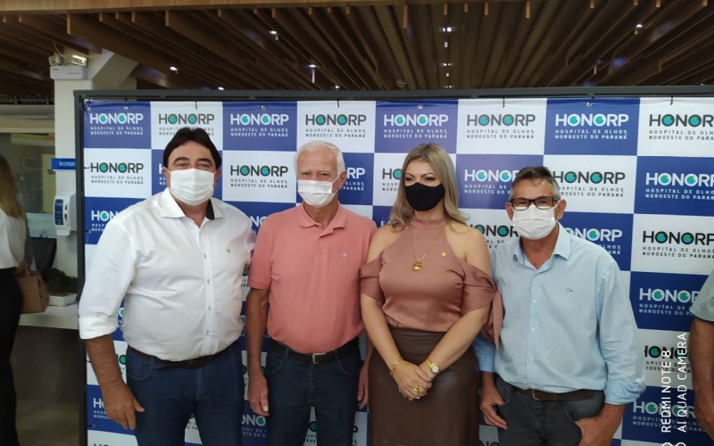 Prefeito Roberto Corredato participa da cerimonia de credenciamento do Honorp – Hospital de Olhos Noroeste do Paraná, em