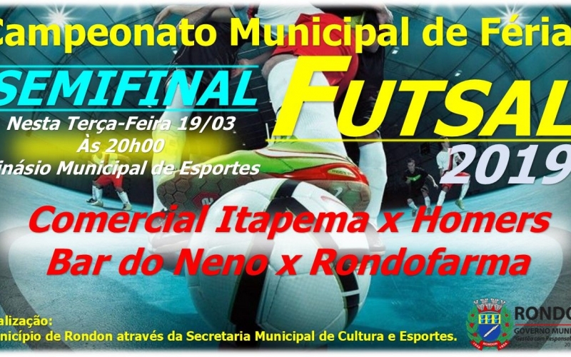 SEMIFINAL: Campeonato Municipal de Férias Futsal